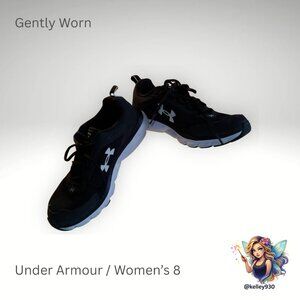 Under Armour Charged Assert Running Shoes Women’s Size 8 Black